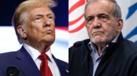 Presiden AS Donald Trump dan Presiden Iran Masoud Pezeshkian (Kolase foto Jennus)
