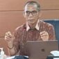 Ketua Komisi Digital dan Sustainability Dewan Pers Dahlan Dahi dala konfetensi pers di Jakarta, Senin (15/6/2026). (Jennus)