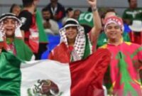 Ragam ekspresi pendukung timnas Meksiko menyambut kemenangan atas Korea Selatan. (jimages)