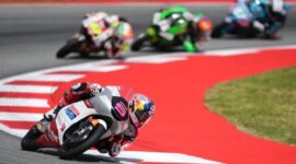Veda Ega Pratama akan mengawali balapan di Moto3 Grand Prix Ceko 2026 dari posisi kedelapan. (Honda Racing)