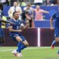 Ousmane Dembele merayakan golnya dalam laga Grup I putaran final Piala Dunia FIFA 2026 antara Prancis dan Irak di Stadion Philadelphia, Pennsylvania, Amerika Serikat, 22 Juni 2026. (Abdullah Abdas/Anadolu Agency)
