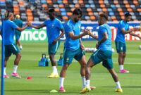 Pesepak bola Brasil Neymar Jr mengikuti sesi latihan Piala Dunia FIFA 2026 di Houston, Amerika Serikat, Minggu (28/6/2026). Timnas Brasil akan menghadapi Jepang di babak 32 besar Piala Dunia 2026 yang digelar di Stadion Houston, Selasa (30/6) dini hari WIB. (Xinhua/Li Ming)