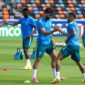 Pesepak bola Brasil Neymar Jr mengikuti sesi latihan Piala Dunia FIFA 2026 di Houston, Amerika Serikat, Minggu (28/6/2026). Timnas Brasil akan menghadapi Jepang di babak 32 besar Piala Dunia 2026 yang digelar di Stadion Houston, Selasa (30/6) dini hari WIB. (Xinhua/Li Ming)