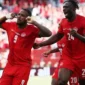 Para pemain Kanada merayakan gol ke gawang Bosnia dan Herzegovina pada laga pembuka Grup B Piala Dunia 2026 di Stadion BMO Field, Toronto, Kanada, Sabtu WIB. (X/FIFAWorldCup)