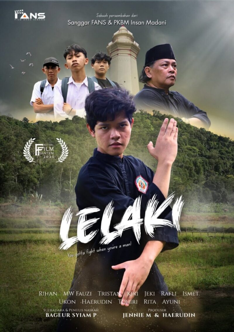 Poster Film pendek “Lelaki” produksi bersama PKBM Insan Madani dengan Sanggar FANS.