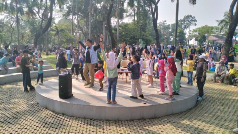Suasana Meriah Festival Tetangga 2 Warnai Car Free Day Kabupaten Bogor