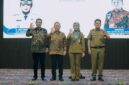Sukses digelar, Jihan Nurlela bersama Wamen HAM Mugianto dan jajaran pejabat Pemprov Lampung berpose bersama di akhir pemaparan materi