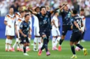 Timnas Paraguay merayakan kemenangan dalam pertandingan Babak 32 Besar Piala Dunia FIFA 2026 meoawan Jerman di Boston Stadium (Gillette Stadium) di Foxborough, Massachusetts, Amerika Serikat, Selasa (29/62026). (fifa.com)