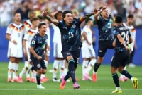 Timnas Paraguay merayakan kemenangan dalam pertandingan Babak 32 Besar Piala Dunia FIFA 2026 meoawan Jerman di Boston Stadium (Gillette Stadium) di Foxborough, Massachusetts, Amerika Serikat, Selasa (29/62026). (fifa.com)
