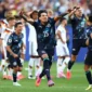 Timnas Paraguay merayakan kemenangan dalam pertandingan Babak 32 Besar Piala Dunia FIFA 2026 meoawan Jerman di Boston Stadium (Gillette Stadium) di Foxborough, Massachusetts, Amerika Serikat, Selasa (29/62026). (fifa.com)