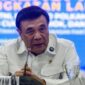 Menteri Koordinator Bidang Politik dan Keamanan Djamari Chaniago menyampaikan keterangan pers. (Antara Foto) 