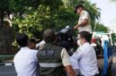 Sepeda motor ASN yang  masuk kantor Pemkot Jakarta Selatan pada Rabu (15/7/2026) langsung diderek. (Jennus)