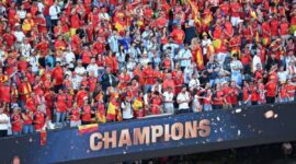 Kemenangan tipis Spanyol atas Argentina pada final Piala Dunia 2026 di Stadion New York New Jersey, Minggu (19/7/2026) waktu setempat, disambut sukacita karena dinilai menjadi buah dari penampilan konsisten sepanjang turnamen. (FIFA.com)