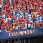 Kemenangan tipis Spanyol atas Argentina pada final Piala Dunia 2026 di Stadion New York New Jersey, Minggu (19/7/2026) waktu setempat, disambut sukacita karena dinilai menjadi buah dari penampilan konsisten sepanjang turnamen. (FIFA.com)