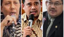 Kolase foto pengamat kebijakan publik, Dr Farid Wajdi, Elfenda Ananda, dan Gubernur Sumut, Bobby Nasution. Istimewa