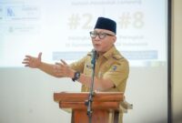 Gubernur Lampung memberikan pengarahan Bimbingan Teknis (Bimtek) Kegiatan Pupuk Hayati Cair (PHC) di Balai Pelatihan Kesehatan (Bapelkes) Lampung