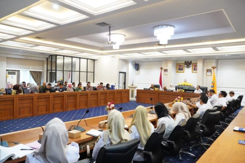 kunjungan kerja Pemerintah Kabupaten Malang diterima langsung oleh Wakil Gubernur Lampung di Ruang Rapat Utama Kantor Gubernur Lampung