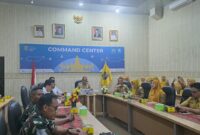 Yanyan Ruchyansah, memimpin jajaran pejabat daerah dalam Rapat Koordinasi Pengendalian Inflasi Daerah Tahun 2026