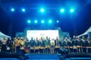 Sekdaprov Lampung bersama jajaran pemerintah berfoto bersama usai pembukaan resmi Bandar Lampung Expo 2026, Jumat malam (17/7/2026)