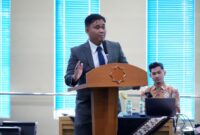 Foto Dr. Muhammad Wahdini, S.H., M.H., dalam Sidang Terbuka Promosi Doktor Program Doktor Politik Islam – Ilmu Politik UMY