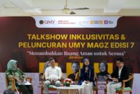 Foto Talkshow Inklusivitas dan Peluncuran UMY Magz edisi 7 di Public Space Perpustakaan UMY