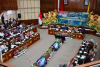 Agus Harimurti Yudhoyono (AHY), memimpin Rapat Koordinasi Pengembangan Wilayah Bali yang berlangsung di Gedung Wiswa Sabha, Kantor Gubernur Bali