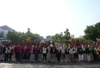 Foto seremoni penerjunan KKN UMY semester genap Tahun Akademik 2025/2026