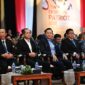 Menteri Koordinator Bidang Infrastruktur dan Pembangunan Kewilayahan Agus Harimurti Yudhoyono (AHY) bersama Menteri Transmigrasi M. Iftitah Sulaiman Suryanagara menghadiri pelepasan Tim Ekspedisi Patriot 2026 di Jakarta
