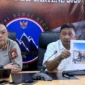 Kepala Satuan Tugas Penegakan Hukum Operasi Damai Cartenz-2026, Kombes Pol. I Gusti Gde Era Adhinata, memberikan keterangan di Timika, Rabu (8/7/2026), (Jennus)