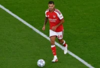 Bruno Guimaraes menjalani debut dengan Arsenal di pertandingan pramusim lawan Como 1907 di Stadion pada Kamis (13/8/2026). (KM)