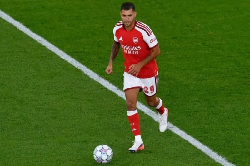 Bruno Guimaraes menjalani debut dengan Arsenal di pertandingan pramusim lawan Como 1907 di Stadion pada Kamis (13/8/2026). (KM)