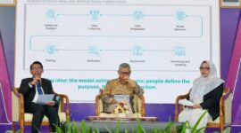 Wakil Rektor UMY bidang Mutu, Reputasi dan Kemitraan saat menyampaikan keynote speech nya dalam the 10th ICoSI UMY 2026