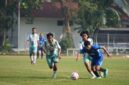 Foto lomba Sepakbola yang diikuti oleh tim PT Telkom Indonesia melawan UPY dalam rangka semarak HUT ke-81 RI yang digelar oleh UMY di Lapangan Sepakbola UMY