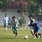 Foto lomba Sepakbola yang diikuti oleh tim PT Telkom Indonesia melawan UPY dalam rangka semarak HUT ke-81 RI yang digelar oleh UMY di Lapangan Sepakbola UMY