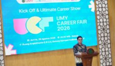 Direktur DKK UMY, Zain Maulana, saat pembukaan UMY Career Fair 2026