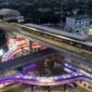 Foto udara jembatan layang (skybridge) penghubung Stasiun MRT Asean dan Halte Transjakarta CSW di Jakarta, Rabu (11/8/2021). (Jennus/Ant)