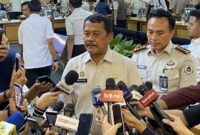 Direktur Jenderal Pemasyarakatan Mashudi menyampaikan keterangan dalam rapat dengar pendapat dengan Komisi XIII DPR RI di kompleks parlemen Senayan Jakarta, Senin (28/9/2026). (Jennus)