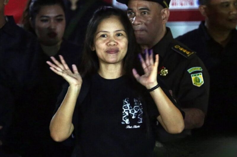 Mary Jane saat menjalani hukuman di Indonesia. (Jennus/Ant)