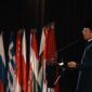 Menteri Agama Nasaruddin Umar menutup International Grand Imams Conference (IGIC) 2026 di Jakarta. (Humas Kemenag)