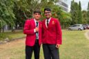  Tehzeb Ul Hassan (Pakistan) dan Naveed Mahbub (Bangladesh), mahasiswa asing UMY yang ikut turut serta menjadi peserta Mataf Maba UMY 2026/2027