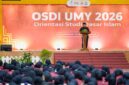 Ketua BPH UMY, Dr. Agung Danarto saat membuka rangkaian OSDI MABA UMY TA 2026/2027