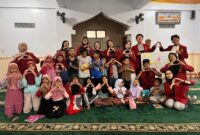 Foto tim PPK Ormawa IMM FISIPOL UMY bersama warga Karangsewu, Galur, Kulon Progo
