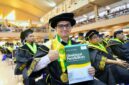 Foto mahasiswa asing UMY asal Pakistan yang meraih penghargaan sebagai wisudawan dengan publikasi terbaik pada Wisuda Periode I TA 2026/2027  