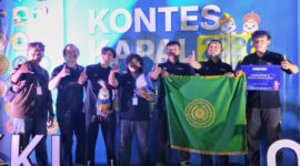 Foto tim ROV yang berhasil meraih juara harapan 1 dalam Kontes Kapal Indonesia (KKI) 2026 di Bengkalis, Riau