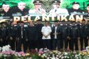 upati Bandung Dadang Supriatna foto bersama pengurus DPD PPSI Kabupaten Bandung periode 2026–2031 usai pelantikan di Gedung Moh. Toha, Soreang  