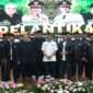 upati Bandung Dadang Supriatna foto bersama pengurus DPD PPSI Kabupaten Bandung periode 2026–2031 usai pelantikan di Gedung Moh. Toha, Soreang  