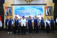 Gubernur Sumsel Herman Deru foto bersama jajaran pengurus APAS SEL yang baru dikukuhkan di Auditorium Bina Praja