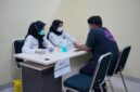 Foto kegiatan cek kesehatan gratis mahasiswa UMY yang digelar oleh Kampus Sehat UMY dan UPTD Puskesmas Kasihan I