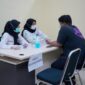 Foto kegiatan cek kesehatan gratis mahasiswa UMY yang digelar oleh Kampus Sehat UMY dan UPTD Puskesmas Kasihan I  