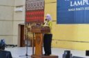 Wakil Gubernur Lampung Jihan Nurlela memberikan motivasi kepada peserta agar memanfaatkan teknologi informasi sebagai sarana membuka peluang ekonomi dan meningkatkan kesejahteraan keluarga, Sabtu (26/9/2026).